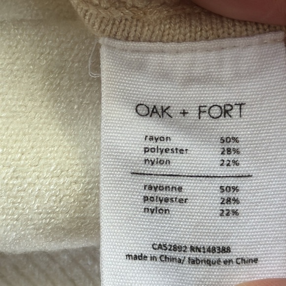 Oak + Fort Asymmetrical sweater size M - Picture 4 of 7